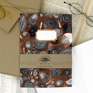 Ammonoidea Fossil Print Journal and Notebook Set