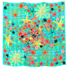 Load image into Gallery viewer, Asterozoa Starfish Print Silk Scarf