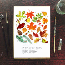 Load image into Gallery viewer, Autumna Fallen Leaves Art Print