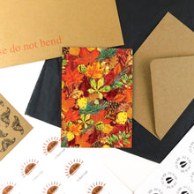 Load image into Gallery viewer, Autumna Fallen Leaves Greetings Card