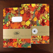 Load image into Gallery viewer, Autumna Fallen Leaf Print Notebook