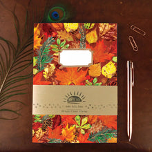 Load image into Gallery viewer, Autumna Fallen Leaf Print Journal and Notebook Set