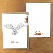 Load image into Gallery viewer, Parliament Barn Owl Greetings Card