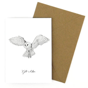 Parliament Barn Owl Greetings Card