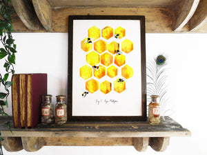 Mellifera Honeybee Art Print