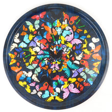 Load image into Gallery viewer, Lepidoptera Butterfly Print Round Tray