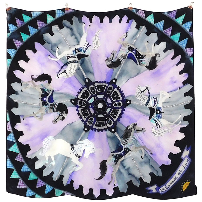Le Carrousel de la Lune Print Silk Scarf