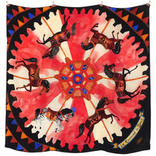 Load image into Gallery viewer, Le Carrousel du Soleil Print Silk Scarf