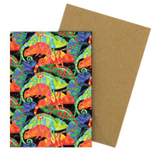 Load image into Gallery viewer, Camouflage of Chameleons Greetings Card
