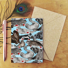 Load image into Gallery viewer, Bob of Christmas Seals Print Greetings Card