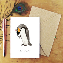 Load image into Gallery viewer, Waddle Emperor Penguin Christmas Card