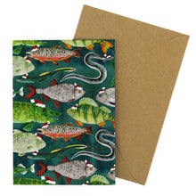 Load image into Gallery viewer, Flumens Christmas Freshwater Fish Greetings Card