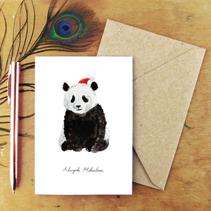 Embarrassment Christmas Giant Panda Greetings Card