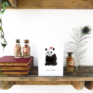 Embarrassment Christmas Giant Panda Greetings Card