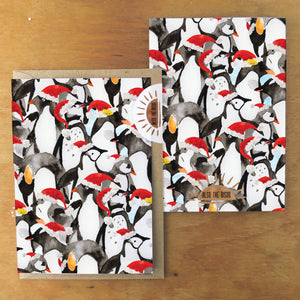 Multipack of Six Waddle of Penguins Christmas Cards