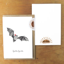 Load image into Gallery viewer, Chiroptera Christmas Pipistrelle Bat Greetings Card