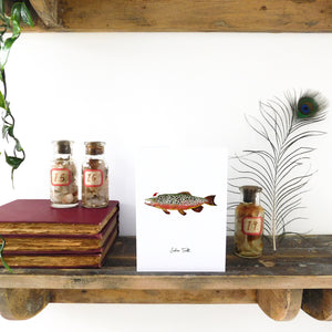 Flumens Christmas Trout Greetings Card
