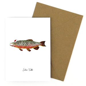 Flumens Christmas Trout Greetings Card