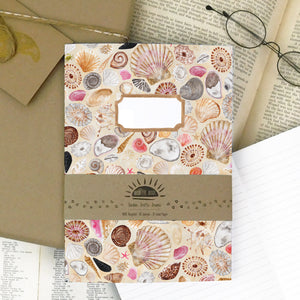 Conchae Seashell Print Lined Journal
