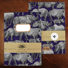 Load image into Gallery viewer, Crash of Rhinos Print Lined Journal