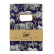Load image into Gallery viewer, Crash of Rhinos Print Notebook