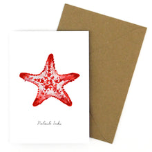 Load image into Gallery viewer, Asterozoa Crown of Thorns Starfish Greetings Card