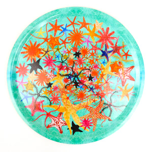 Asterozoa Starfish Print Round Tray