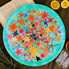 Load image into Gallery viewer, Asterozoa Starfish Print Round Tray
