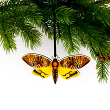 Load image into Gallery viewer, Lepidoptera Death&#39;s Head Hawkmoth Wooden Hanging Decoration