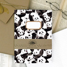 Load image into Gallery viewer, Embarrassment of Pandas Print Journal and Notebook Set