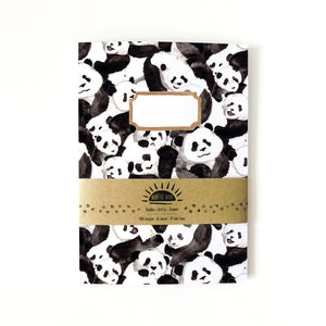 Embarrassment of Pandas Print Lined Journal
