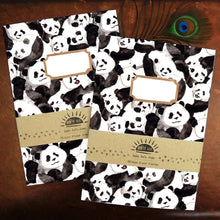 Load image into Gallery viewer, Embarrassment of Pandas Print Lined Journal