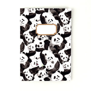 Embarrassment of Pandas Print Lined Journal