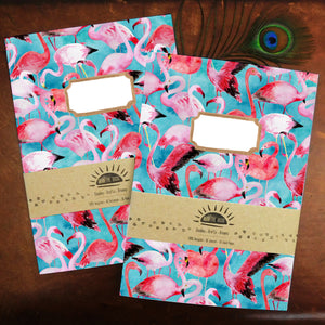 Flamboyance of Flamingos Print Lined Journal