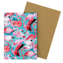 Load image into Gallery viewer, Flamboyance of Flamingos Greetings Card