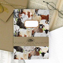Load image into Gallery viewer, Flock of Sheep Print Journal and Notebook Set