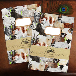 Flock of Sheep Print Lined Journal