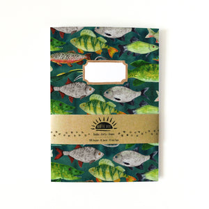 Flumens Freshwater Fish Print Lined Journal