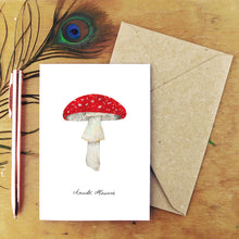 Load image into Gallery viewer, Fungi Fly Agaric Mushroom Greetings Card