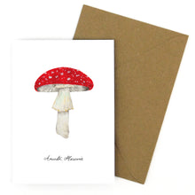 Load image into Gallery viewer, Fungi Fly Agaric Mushroom Greetings Card