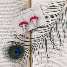 Load image into Gallery viewer, Fly Agaric Fungi Earrings