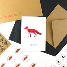 Load image into Gallery viewer, Sylvan Red Fox Greetings Card