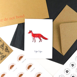 Sylvan Red Fox Greetings Card