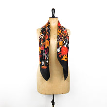 Load image into Gallery viewer, Fungi Print Silk Scarf
