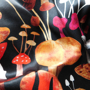 Fungi Print Silk Scarf