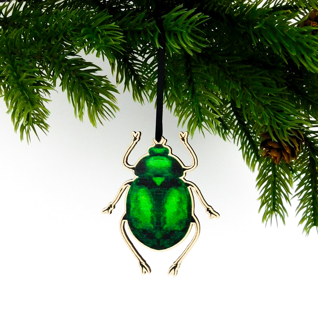 Coleoptera Green Sorrel Beetle Wooden Hanging Decoration