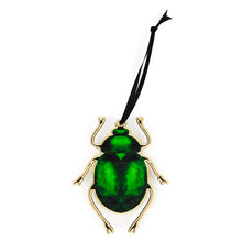 Load image into Gallery viewer, Coleoptera Green Sorrel Beetle Wooden Hanging Decoration