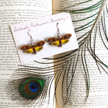 Load image into Gallery viewer, Lepidoptera Death&#39;s Head Hawkmoth Earrings
