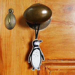 Waddle Humboldt Penguin Wooden Hanging Decoration