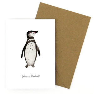 Waddle Humboldt Penguin Greetings Card